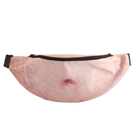 dad bag fake belly|Dad Bag Fanny Pack 3D Fake Belly Waist Bag Men Beer Belly Bag .